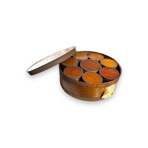 1888 Patent Package Co Spice Box Set Victorian Pantry Tins Antique Complete